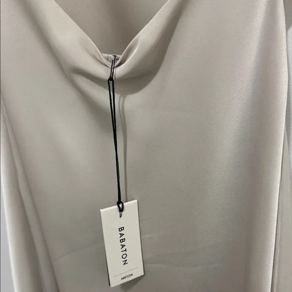 Aritzia Cream Backless Halter Dress - Picture 4 of 7